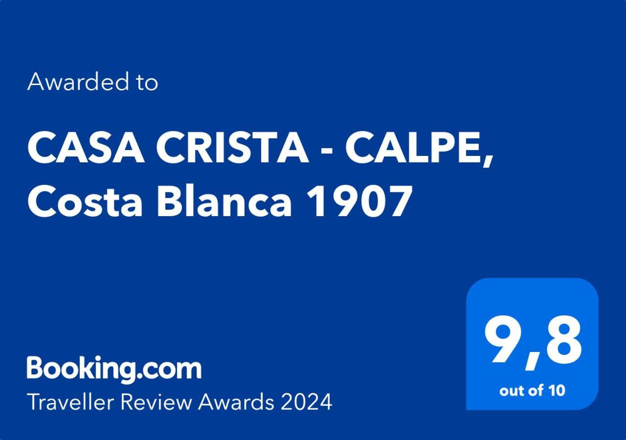 Casa Crista - Calpe, Costa Blanca 1907 Apartment Екстериор снимка